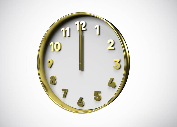Zegar, koncepcja czasu 3d Render - Zdjęcie, obraz