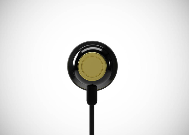 Headphone In-Ear Earphone3D Render - Fotó, kép