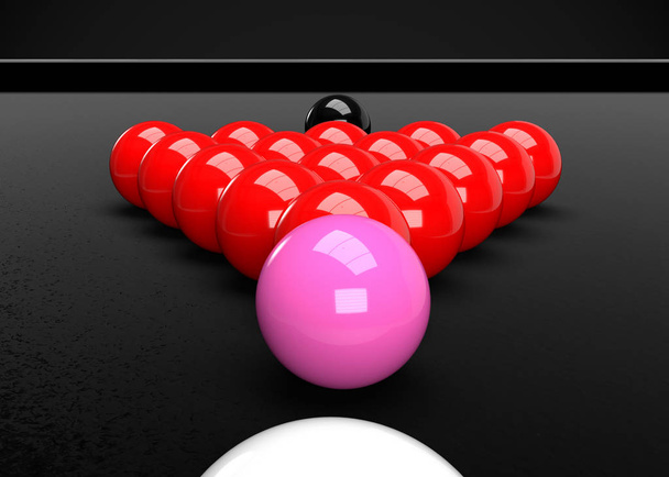  billiards game. billiard balls, pool - Fotoğraf, Görsel