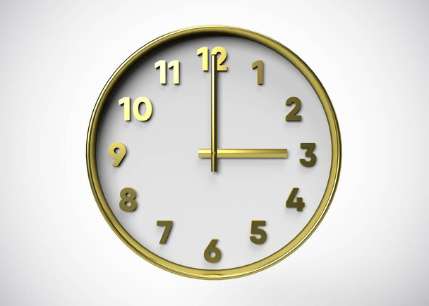 Clock,  Time concept  3D Render - Foto, imagen