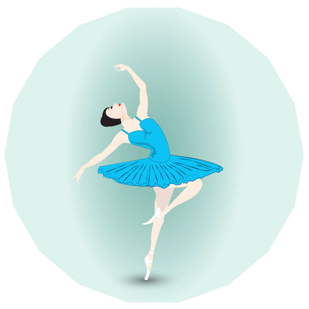 Bailarina bela dançarina vetor gráfico
 - Vetor, Imagem