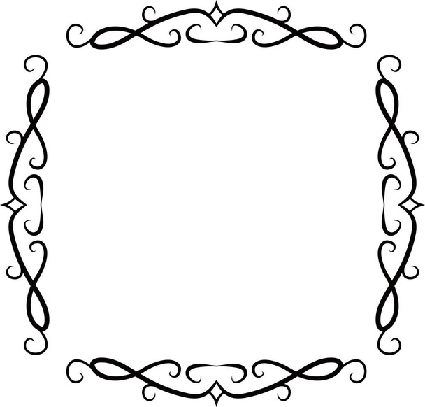 Квадратна антикварна рамка візерунка
  - Вектор, зображення