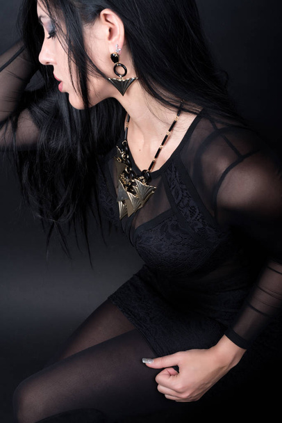 High Fashion sensual model woman Bijoux - Фото, изображение