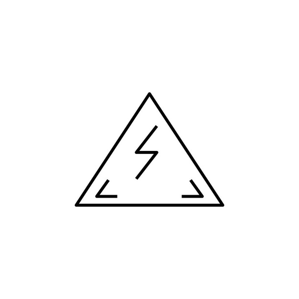 bolt line icon. Elements of energy illustration icons. Signs, symbols can be used for web, logo, mobile app, UI, UX - ベクター画像
