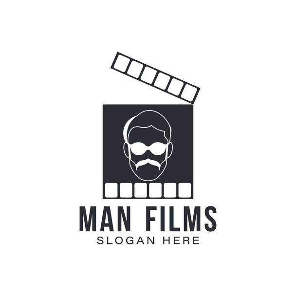 man films director logo Ideas. Inspiration logo design. Template - Vector, Image