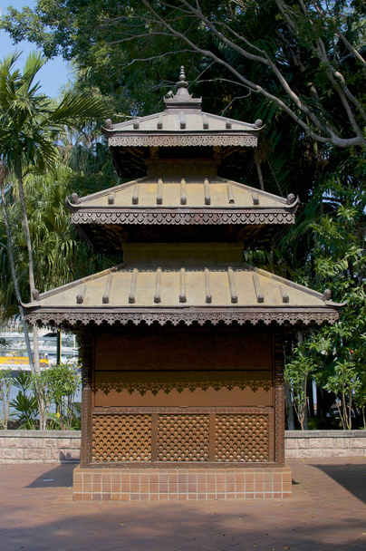 Küçük tahta Pagoda - Fotoğraf, Görsel