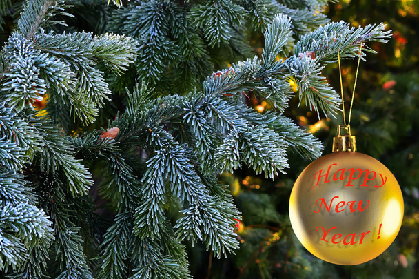 Decoraciones de Navidad y árbol - Foto, imagen