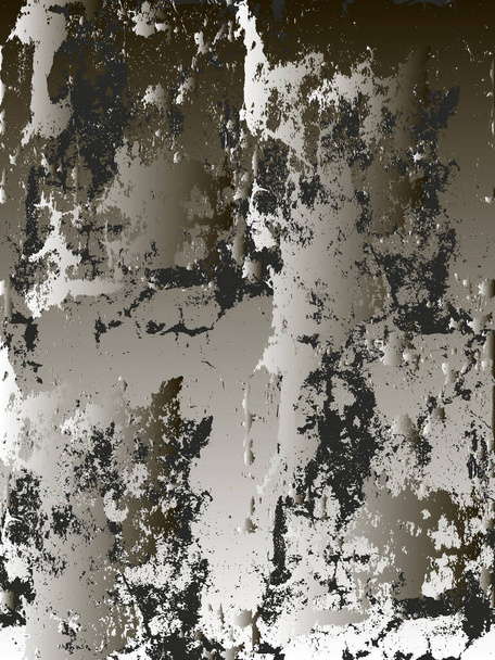 Distressed overlay texture of rusted peeled metal - Vector, Image