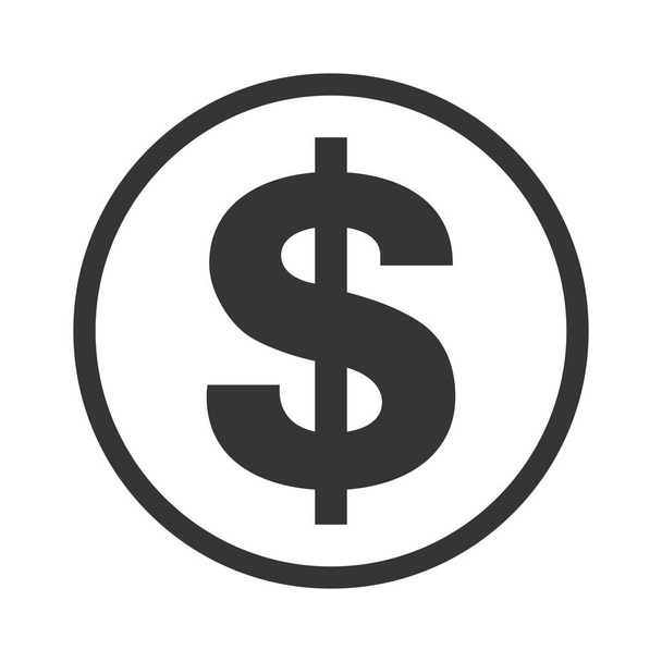 Icona del dollaro vettoriale isolata
. - Vettoriali, immagini