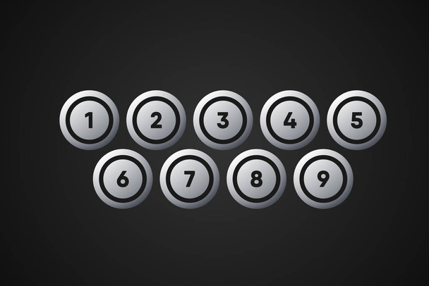 Bingo Balls Vector Illustration - Wektor, obraz