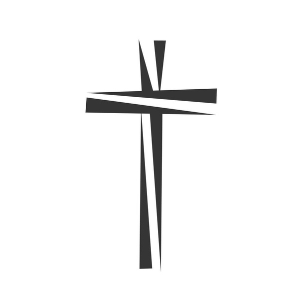 Icono Cruz Cristiana - vector
. - Vector, imagen
