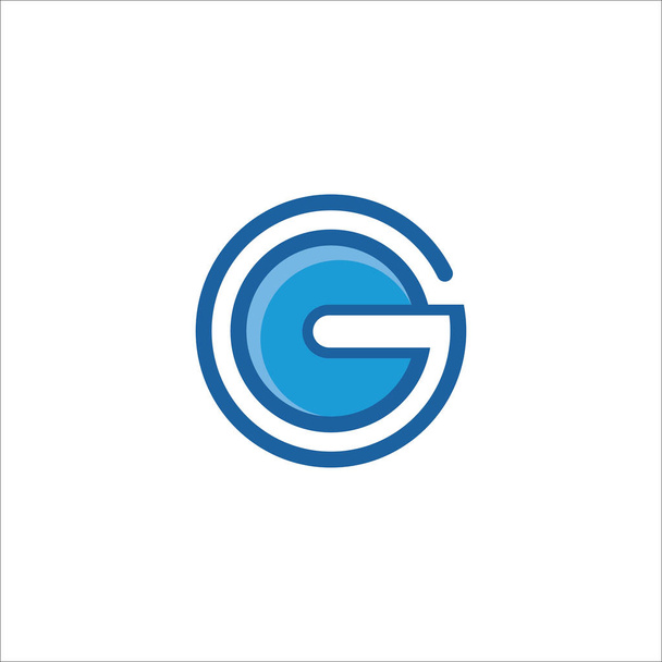 Początkowe logo litery G Szablon projektu - Wektor, obraz