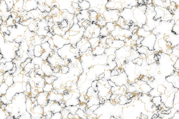 mármol blanco y negro y oro mineral de lujo azulejo de pared y flo
 - Foto, Imagen