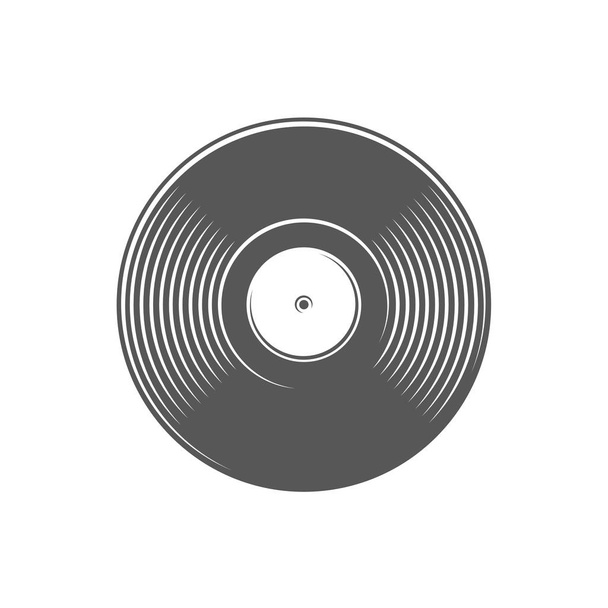 Vinyl record isolated on a white background - Vector, Image