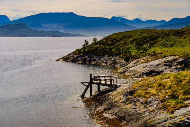 Coastline view from Atlantic Road in Norway - Foto, Imagen