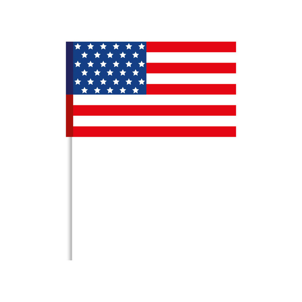 Isolated usa flag vector design - Vector, Image