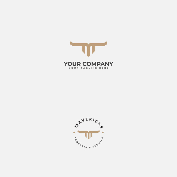 логотип ТМ, логотип Быка, логотип главного быка, логотип ТМ монограммы
 - Вектор,изображение