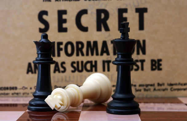 Chess and secret concept - Photo, Image