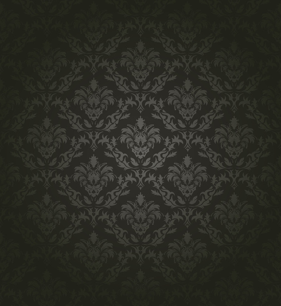 Damask seamless pattern - Vector, imagen