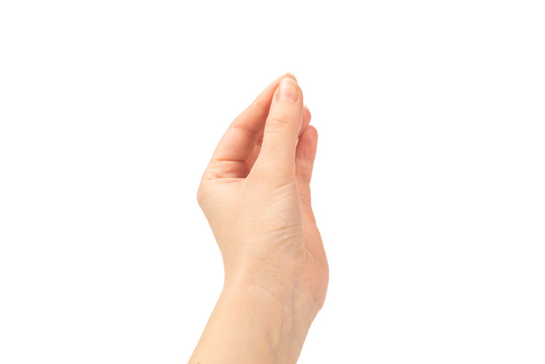 Рука женщины изолирована на белом - Фото, изображение
