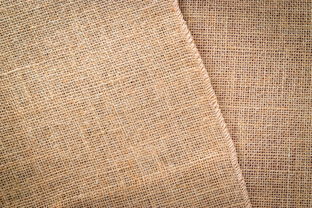 Linen texture. Natural organic brown canvas. Beige woven background. Linen Material Backdrop - Photo, Image