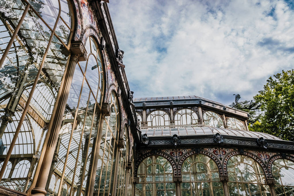 Exterior of the Crystal Palace in Madrid, a must for tourists, i - Photo, Image