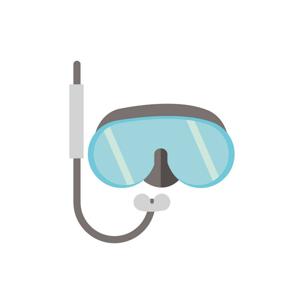 snorkel masker sport Australië pictogram op witte achtergrond - Vector, afbeelding