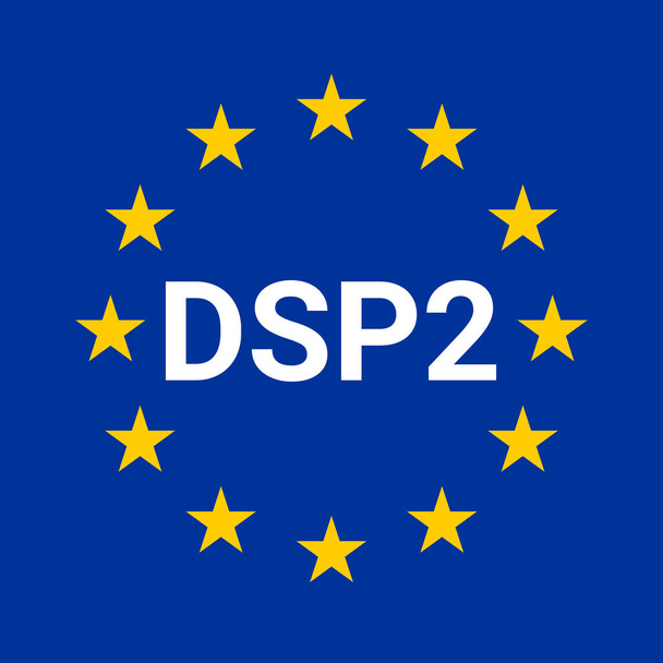 Dsp2 sign, payment services directive in French language - Fotografie, Obrázek