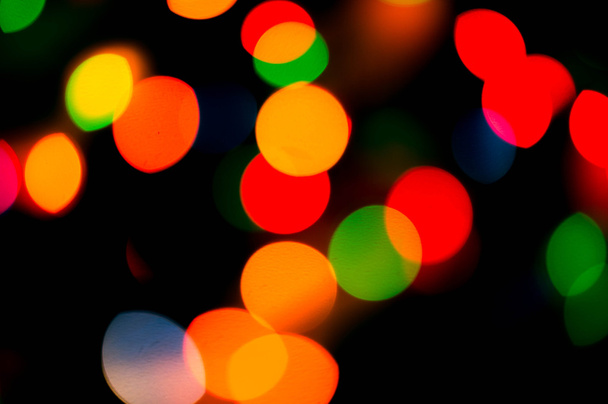 bokeh των Χριστουγέννων φώτα, αφηρημένα φόντο - Φωτογραφία, εικόνα