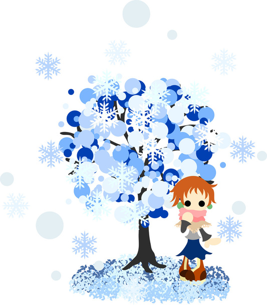 Зимові дерева-4
 - Вектор, зображення