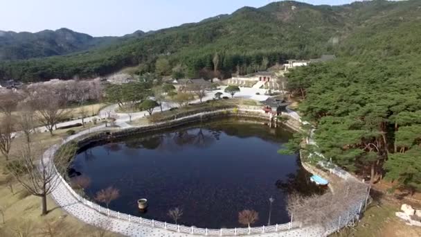 Вид с воздуха на Тонгильчжон в Кёнджу, Кёнбук, Южная Корея, Азия
. - Кадры, видео