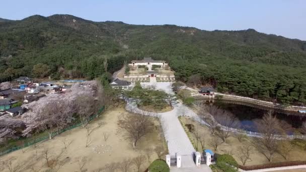 Vista aérea de Tongiljeon en Gyeongju, Gyeongbuk, Corea del Sur, Asia
. - Metraje, vídeo