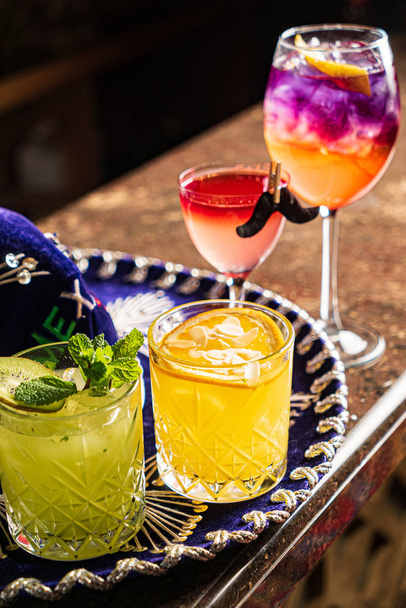 mexican cocktails in the bar - Fotoğraf, Görsel