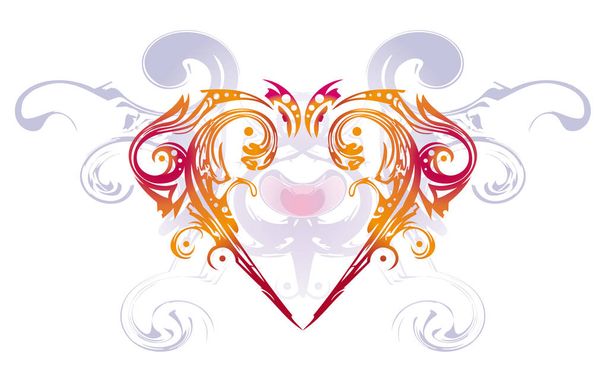 hart decoratie - Vector, afbeelding