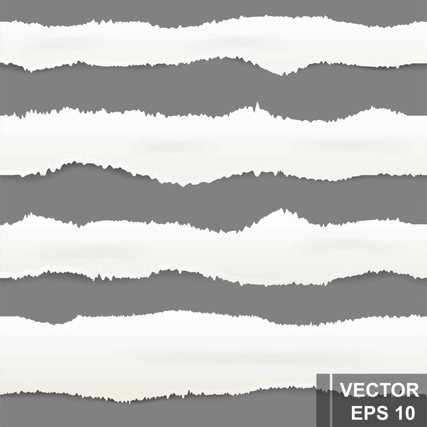 Torn piece of paper. For notes. For your design. - Vektor, kép