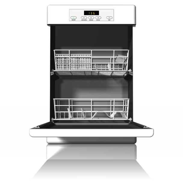 Appliances: Dishwasher. Isolated on white backgroun - Foto, Bild