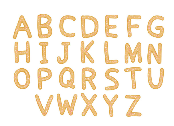Alphabet vector art color signs. Letters design. - ベクター画像