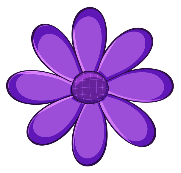 Одинарна квітка фіолетового кольору
 - Вектор, зображення