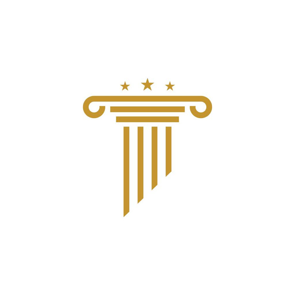 Шаблон Pillar Logo. Векторная иллюстрация столбцов
  - Вектор,изображение