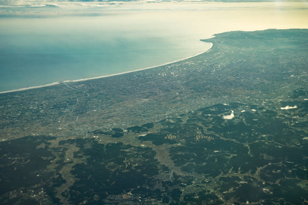 Японский архипелаг Вид с воздуха (префектура Тиба)
) - Фото, изображение