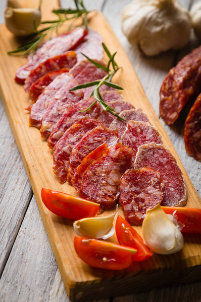 Cured pork and beef sausages - 写真・画像