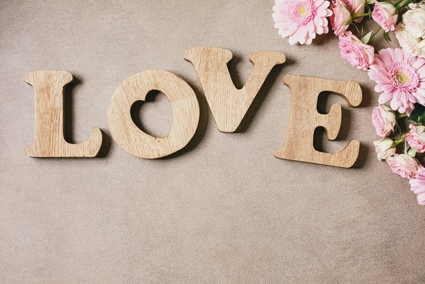 Wooden letters love - Photo, Image