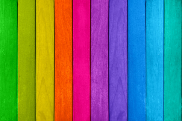 Fondo de textura de madera de color arco iris
. - Foto, imagen
