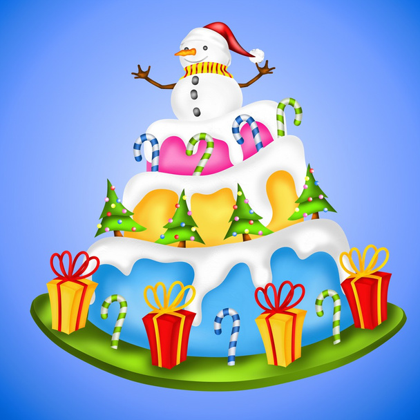 Christmas cake - Photo, Image