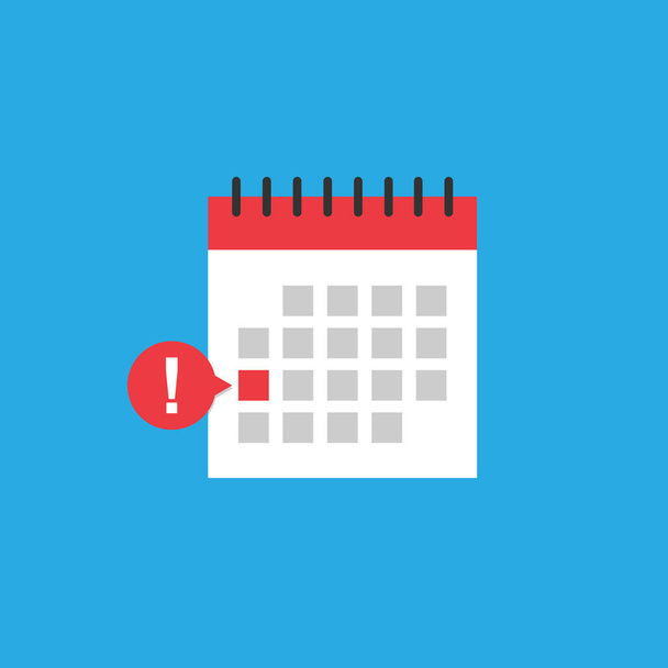 Calendar icon. Mark the date, holiday, important day concepts. - Vector, Image
