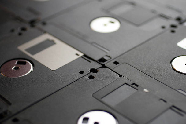 Floppy lemezlapok szelektív fókusszal - Fotó, kép