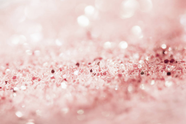 fundo dia dos namorados com rosa glitter bokeh, cartão para o dia dos namorados, Natal e celebração do casamento, Amor bokeh brilhante confete texturizado modelo
 - Foto, Imagem