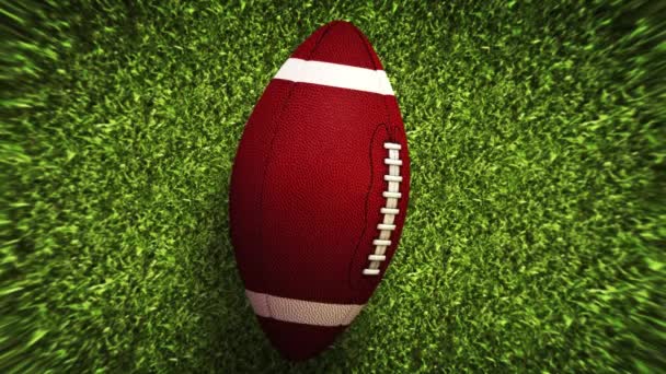 アメリカンフットボールヘルメットスーパーボウルフィールドスタジアムの緑の芝生の上でゲーム背景 - 映像、動画