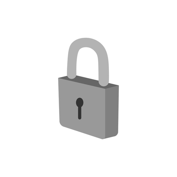 Vector image of the lock mechanism on a white background - Vector, Image