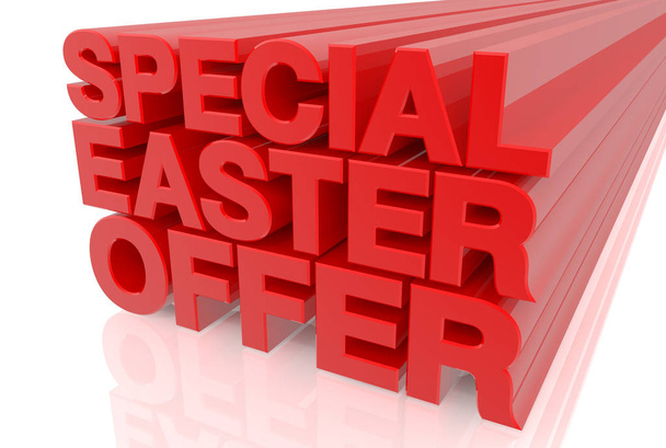 SPECIAL EASTER OFFER word on white background 3d rendering - Photo, Image